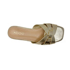 Sandalias slip on Dariana color dorado