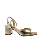 Sandalias de tacón Yonna para mujer color dorado