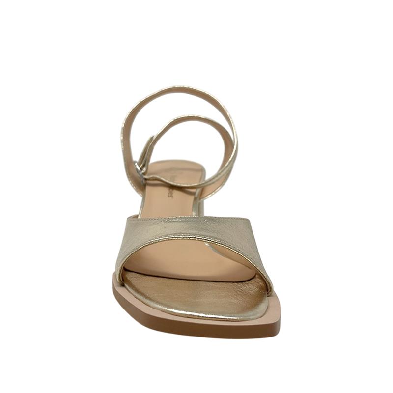 Sandalias de tacón Yonna para mujer color dorado