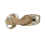Sandalias de tacón Yonna para mujer color dorado