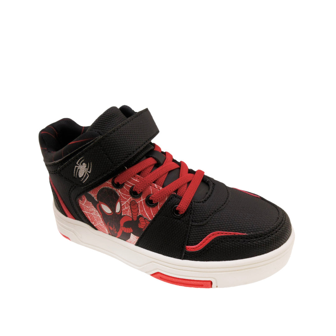 Sneakers tipo botín Spider para niño color negro