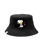 Gorro Snoopy para mujer color negro
