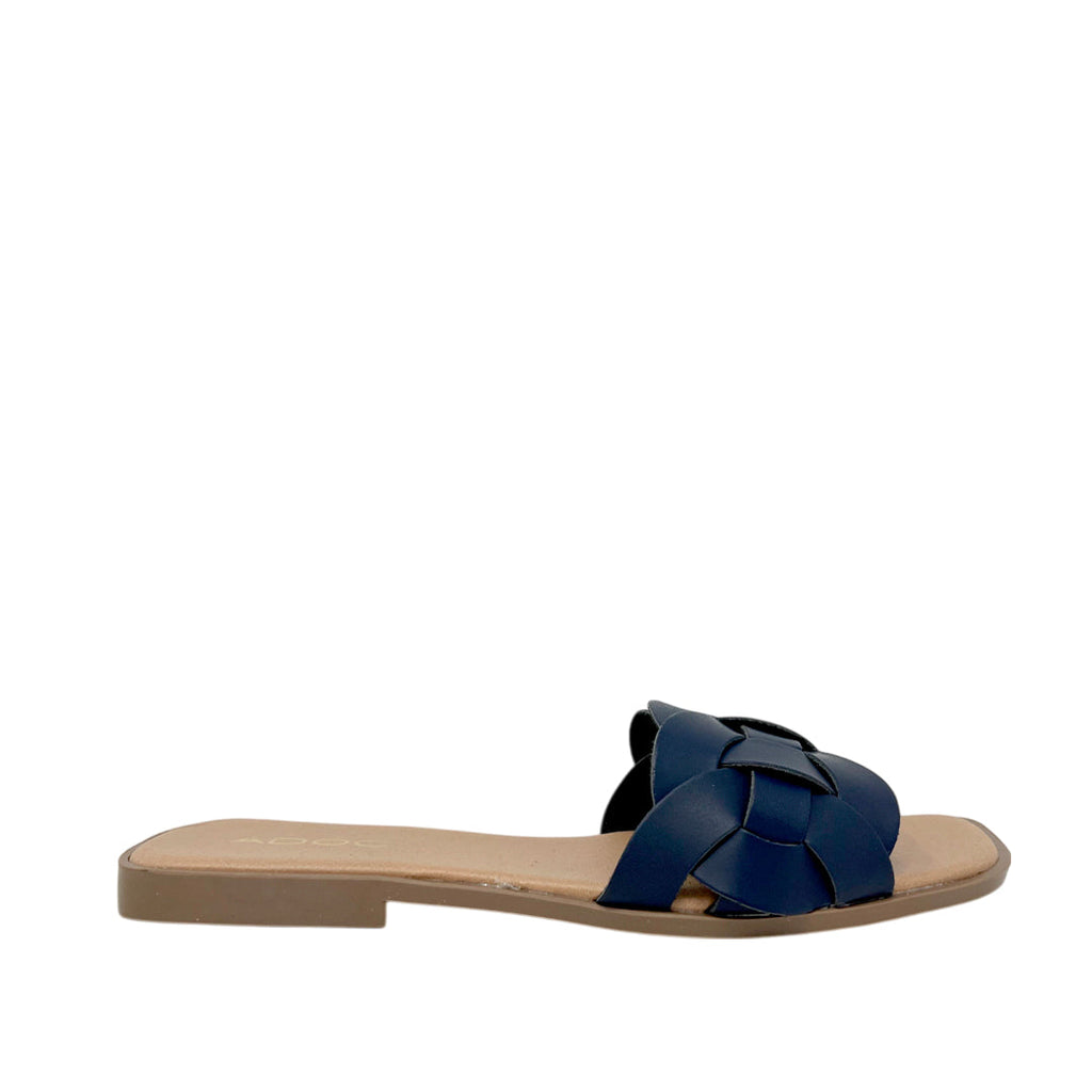Sandalias flats Malena para mujer color azul