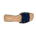Sandalias flats Malena para mujer color azul