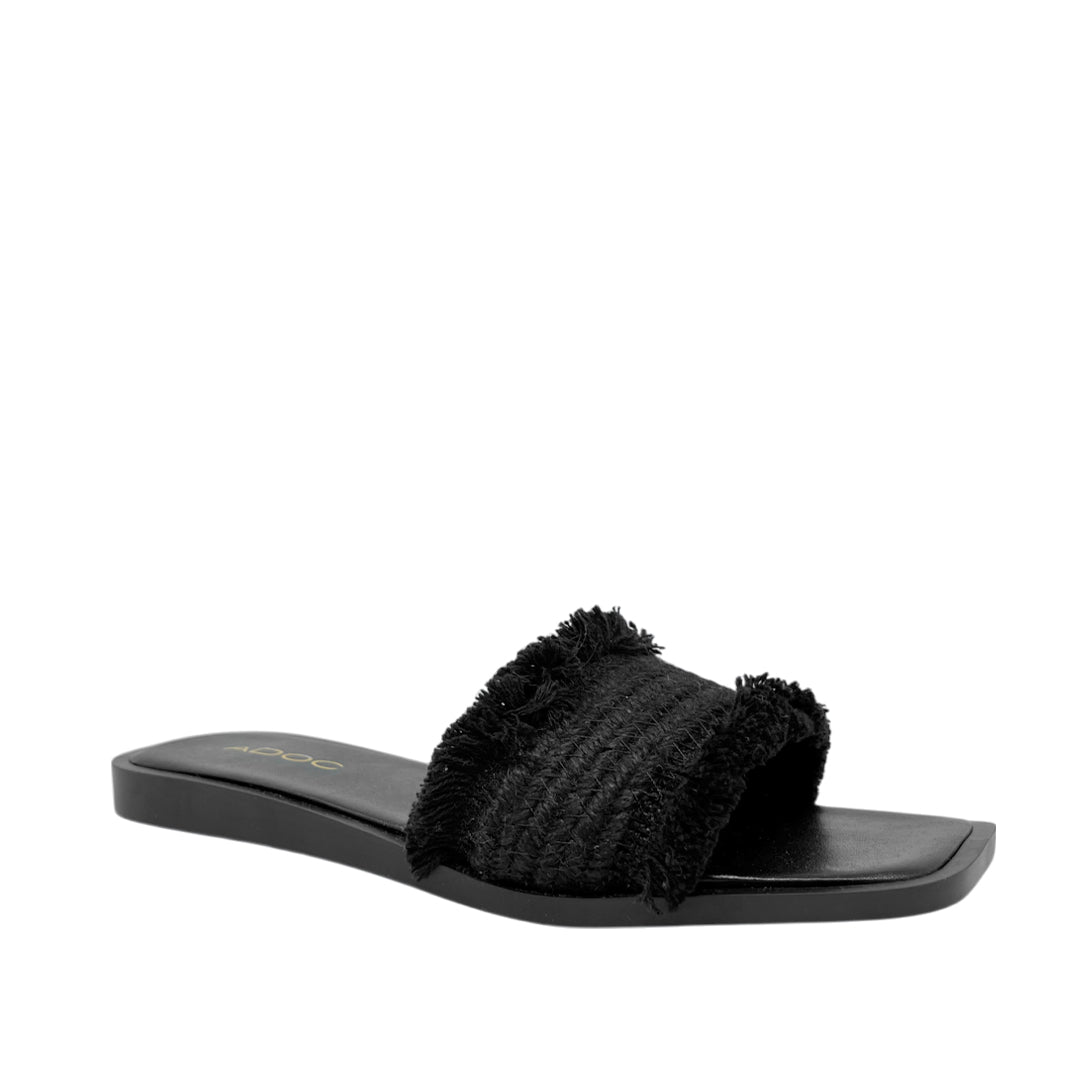 Sandalias flats Macarena para mujer color negro