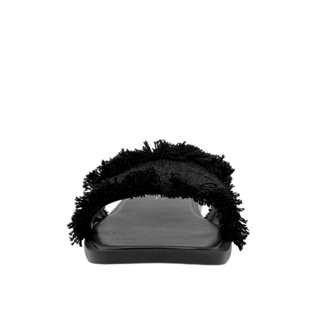 Sandalias flats Macarena para mujer color negro