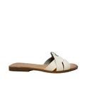Sandalias flats Waiola para mujer color blanco hueso