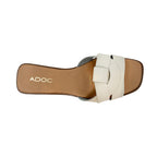 Sandalias flats Waiola para mujer color blanco hueso