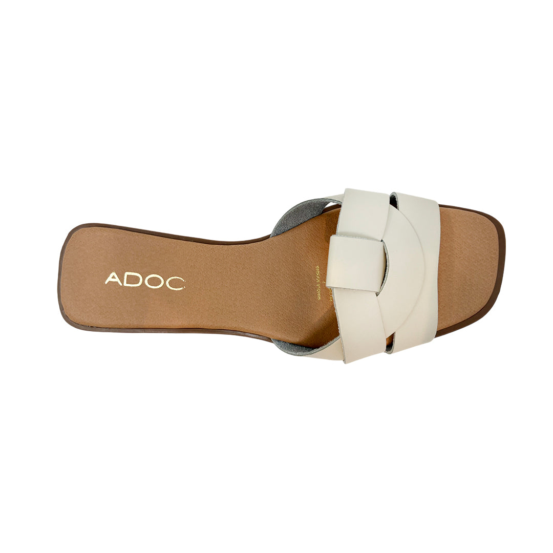 Sandalias flats Waiola para mujer color blanco hueso