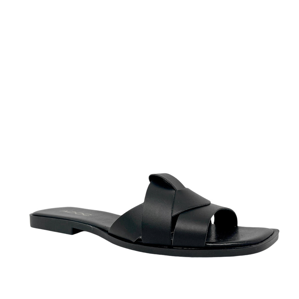 Sandalias flats Waiola para mujer color negro