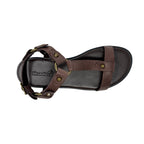 Sandalias flats Tara color café