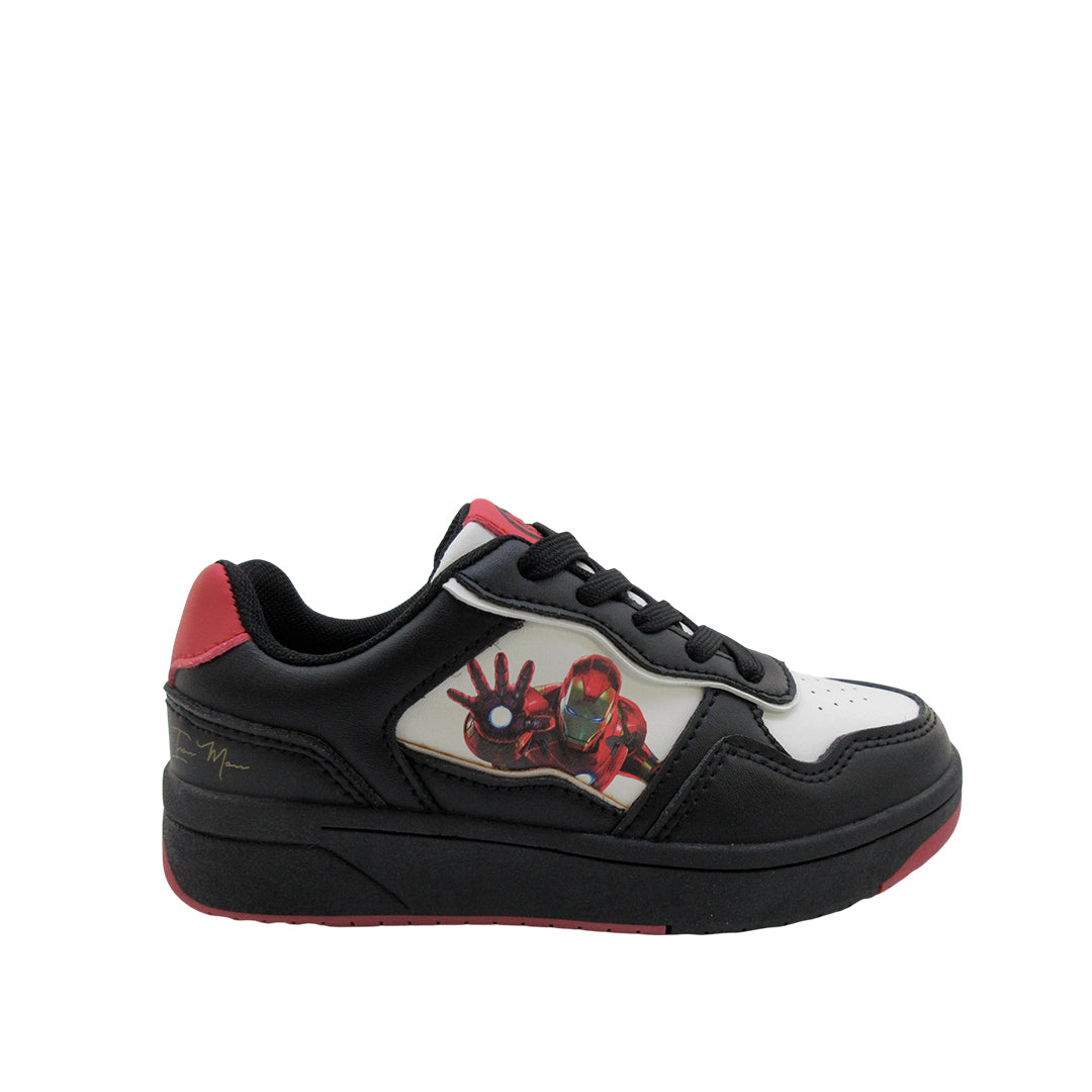 Sneakers Ironman para niño color negro