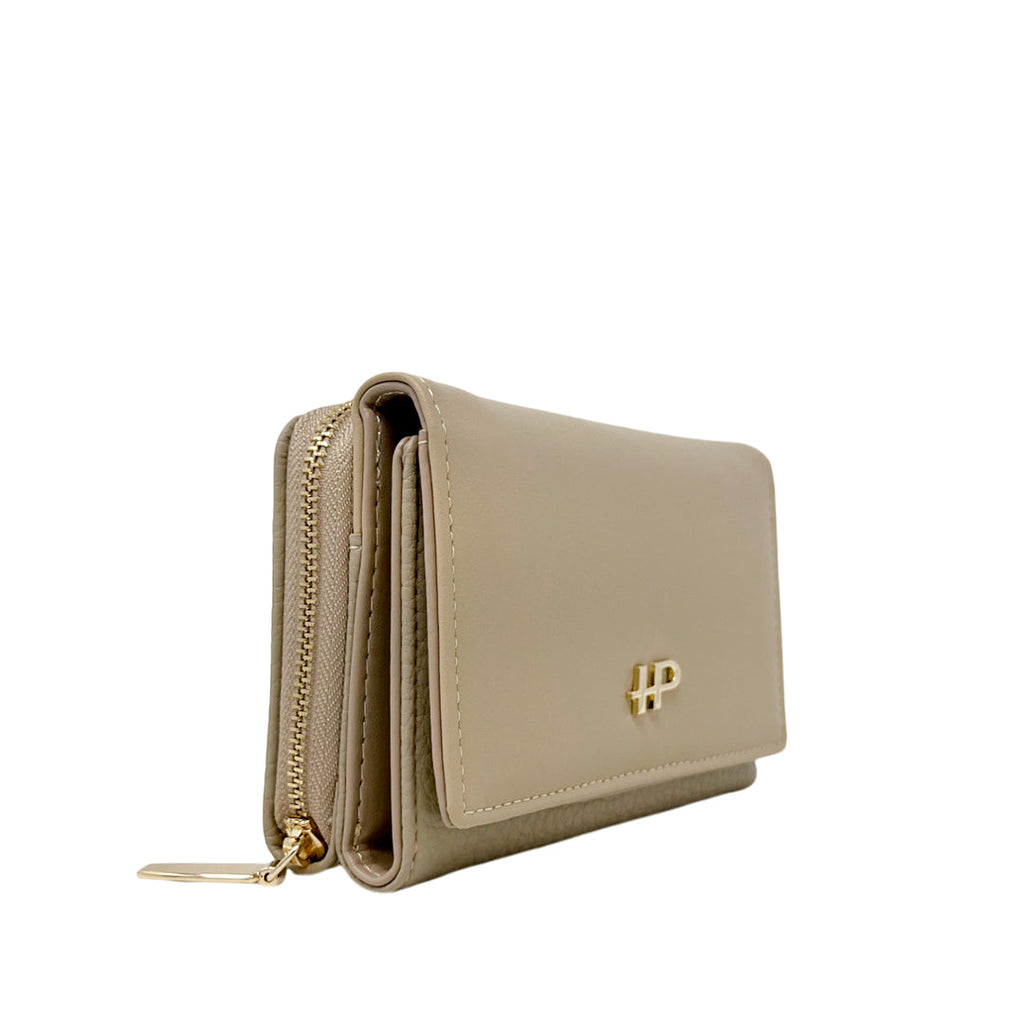 Billetera Any para mujer color beige