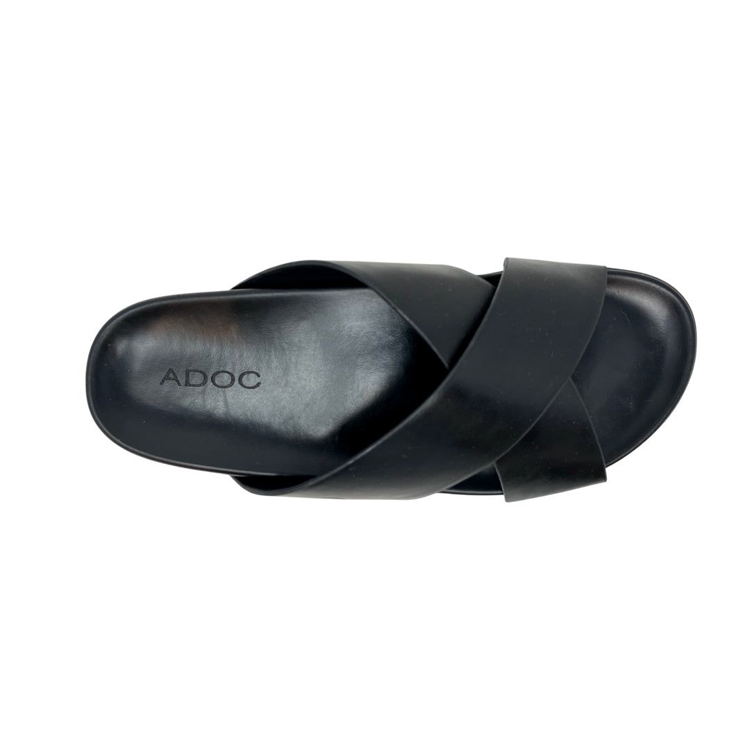 Sandalias slip on Virgil para hombre color negro