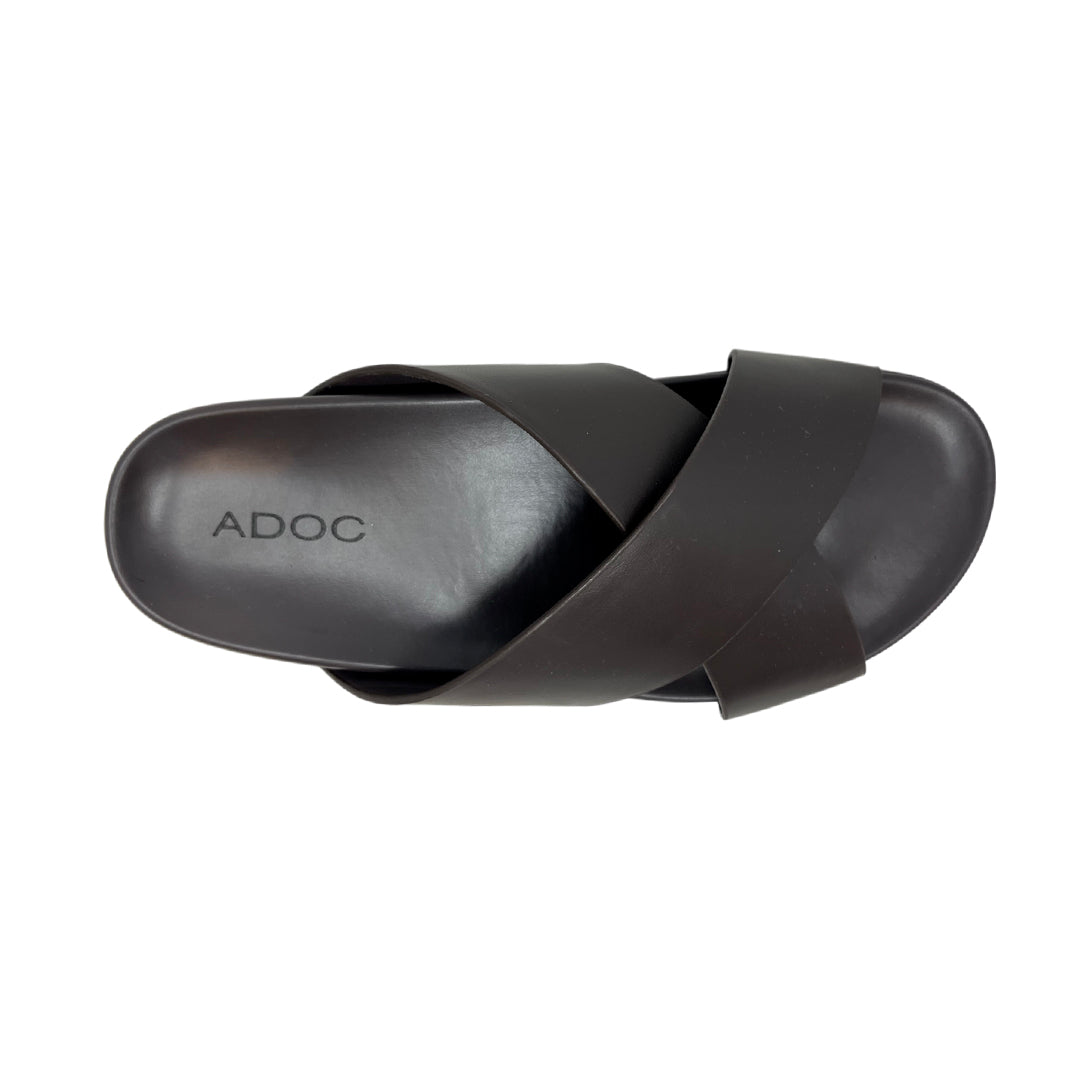 Sandalias slip on Virgil para hombre color café