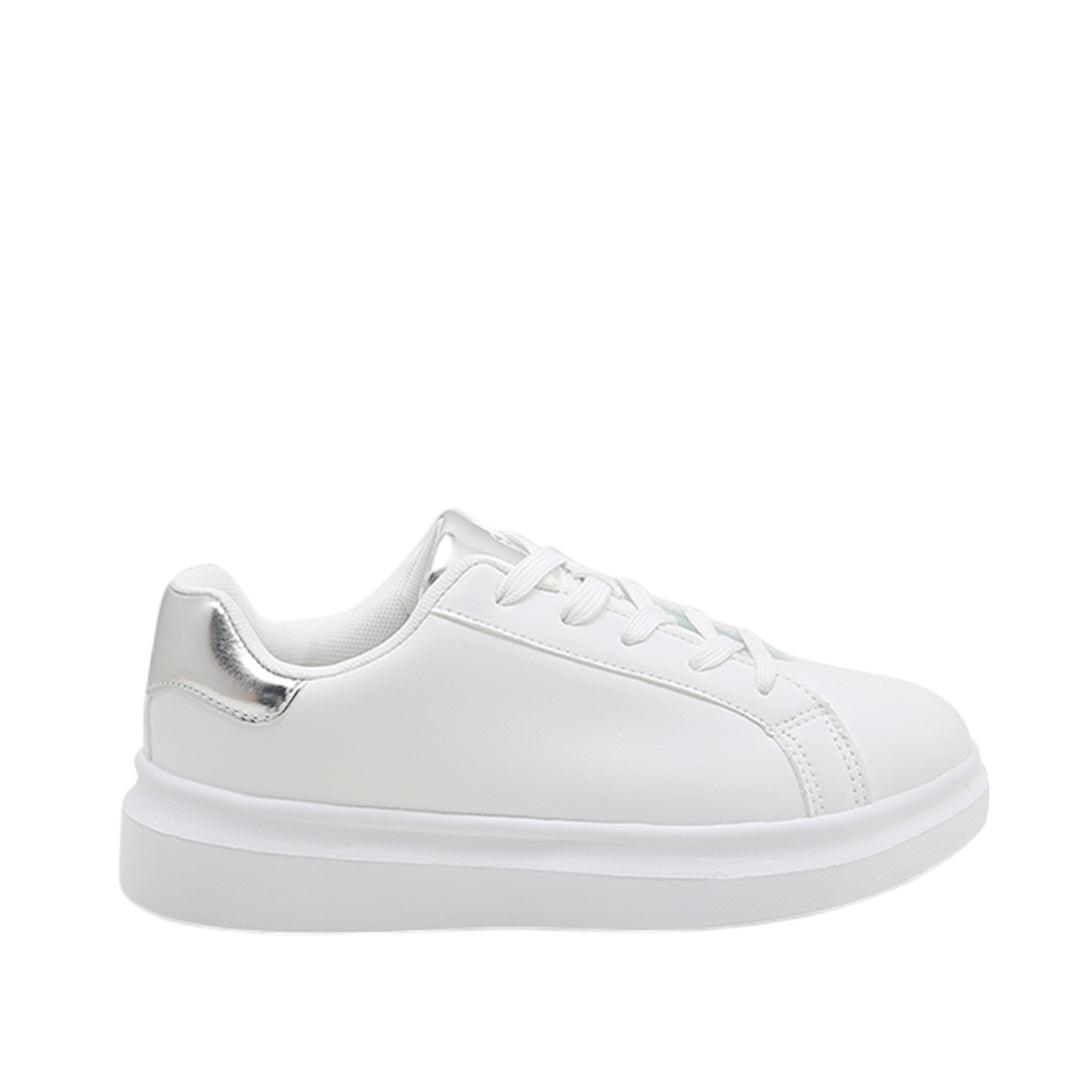 Sneakers Sky para mujer color plateado