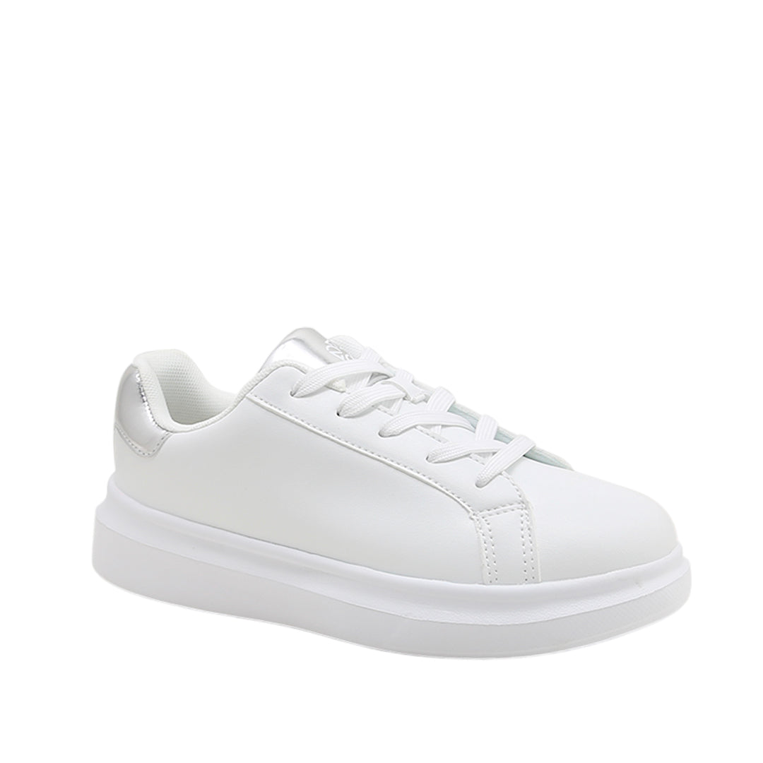 Sneakers Sky para mujer color plateado