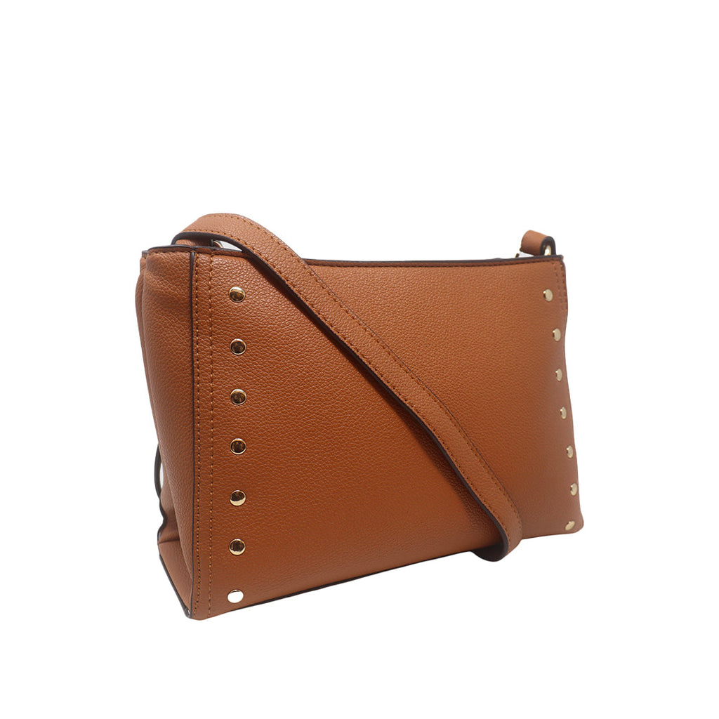 Cartera crossbody Adela tan
