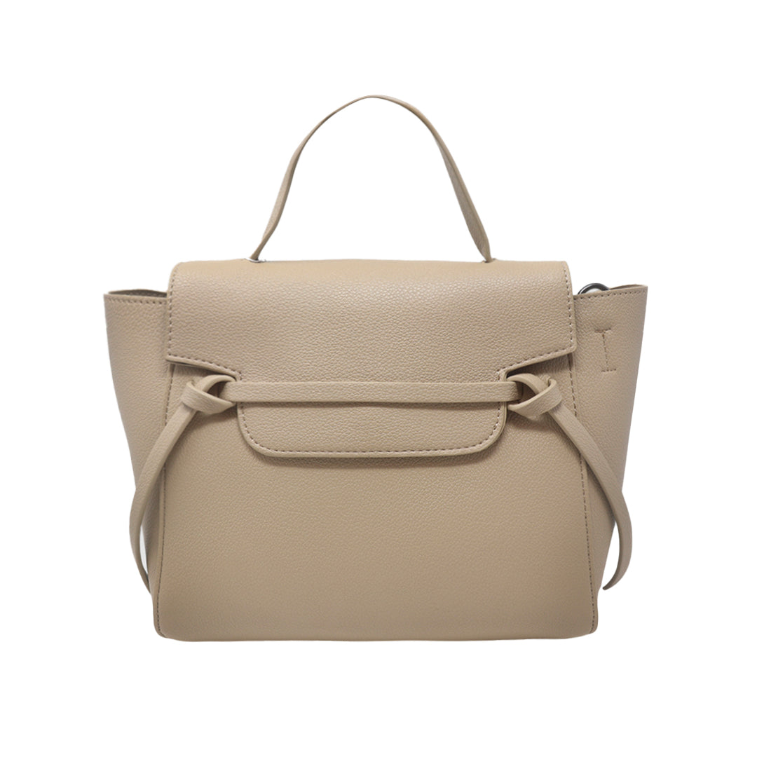Cartera satchel Eureka taupe