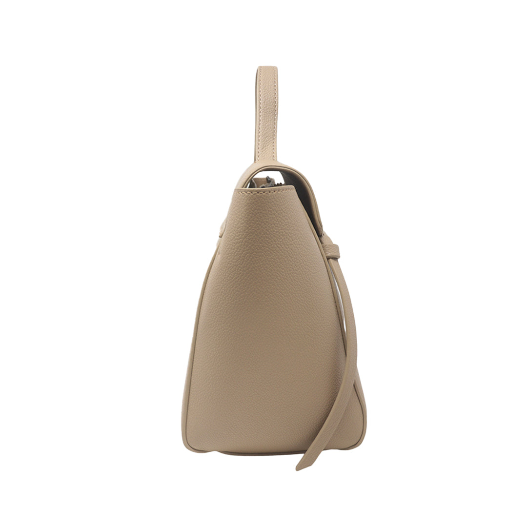 Cartera satchel Eureka taupe