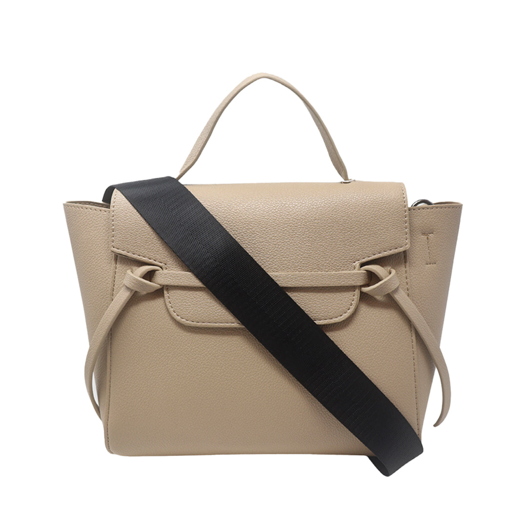 Cartera satchel Eureka taupe
