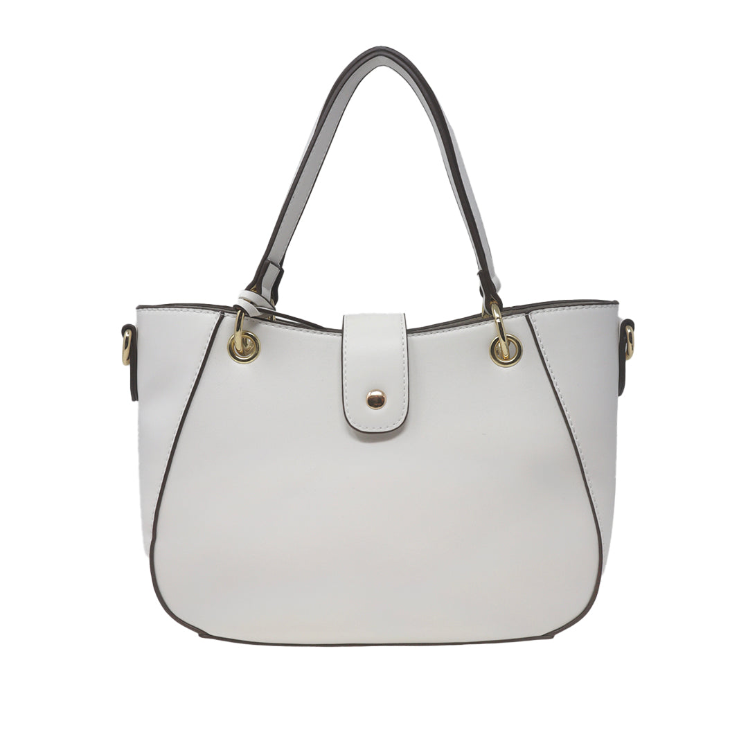 Cartera satchel Cindy blanco