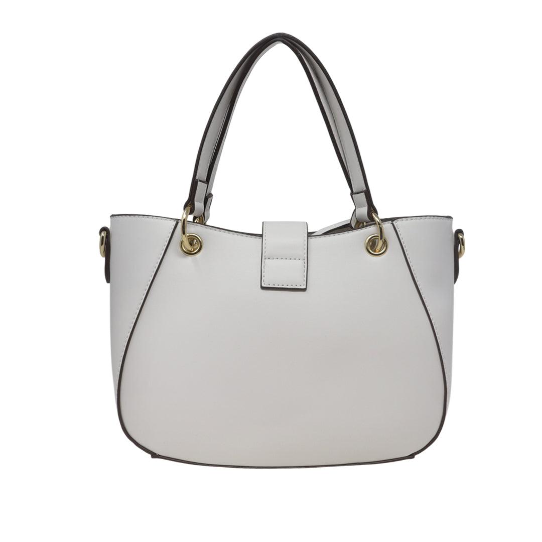 Cartera satchel Cindy blanco