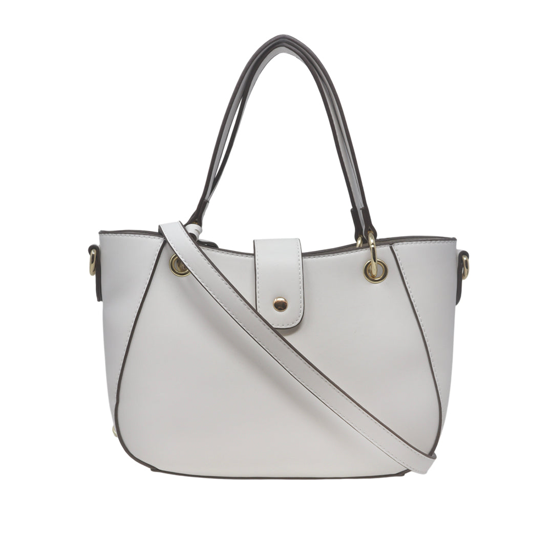 Cartera satchel Cindy blanco