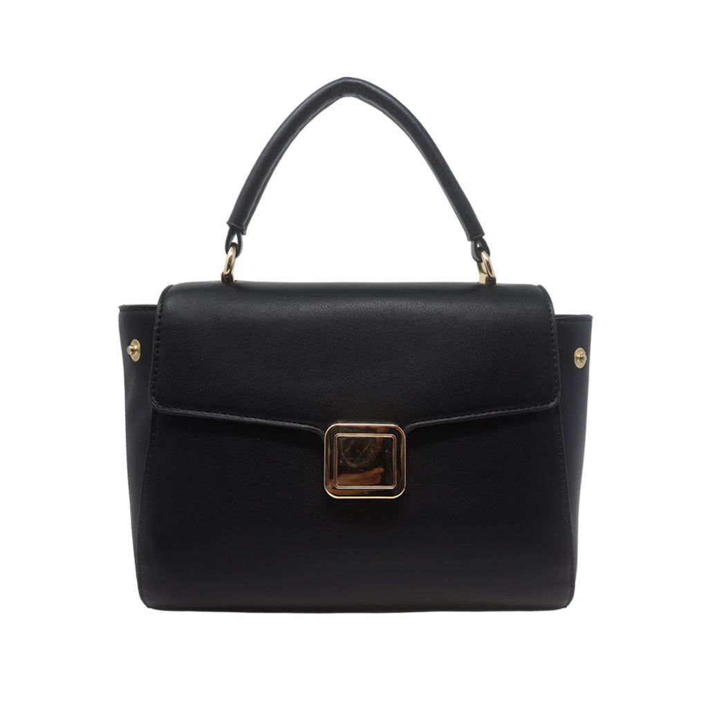 Cartera satchel Silvana negro
