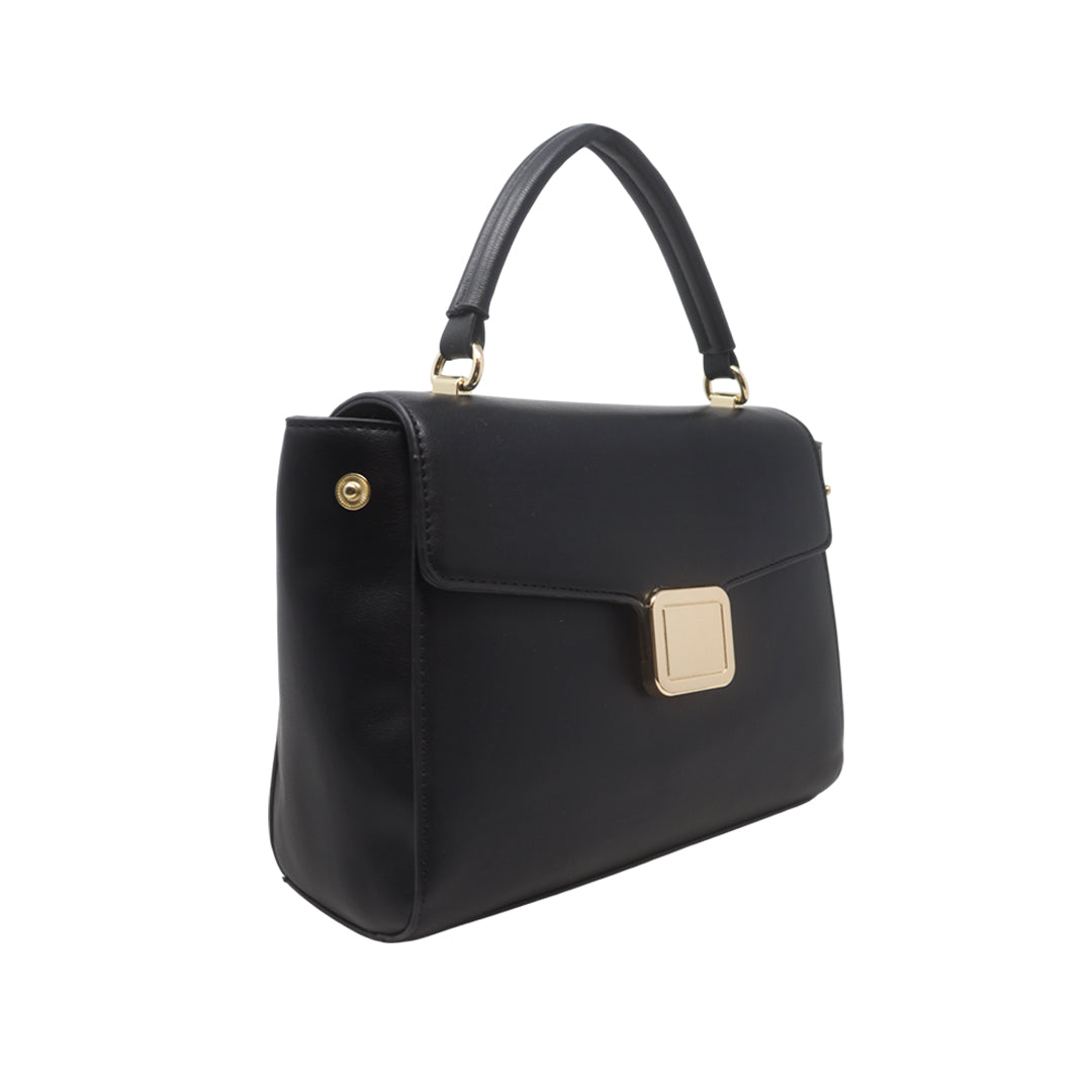 Cartera satchel Silvana negro