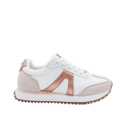 Sneakers Althea para mujer color blanco y rosado