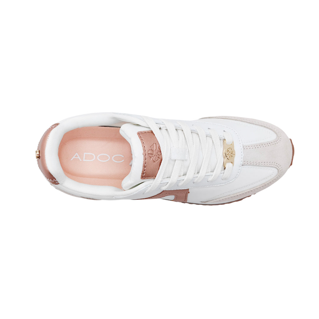 Sneakers Althea para mujer color blanco y rosado