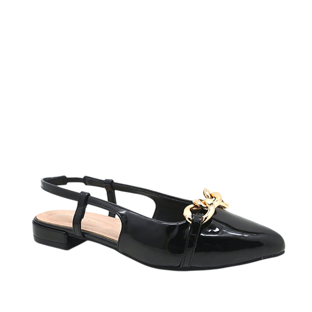 Ballerinas slingback Camille para mujer color negro