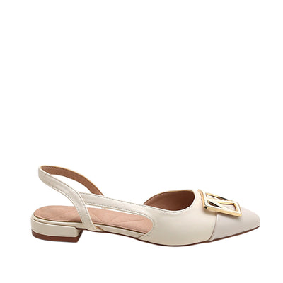 Ballerinas slingback Claire para mujer color hueso