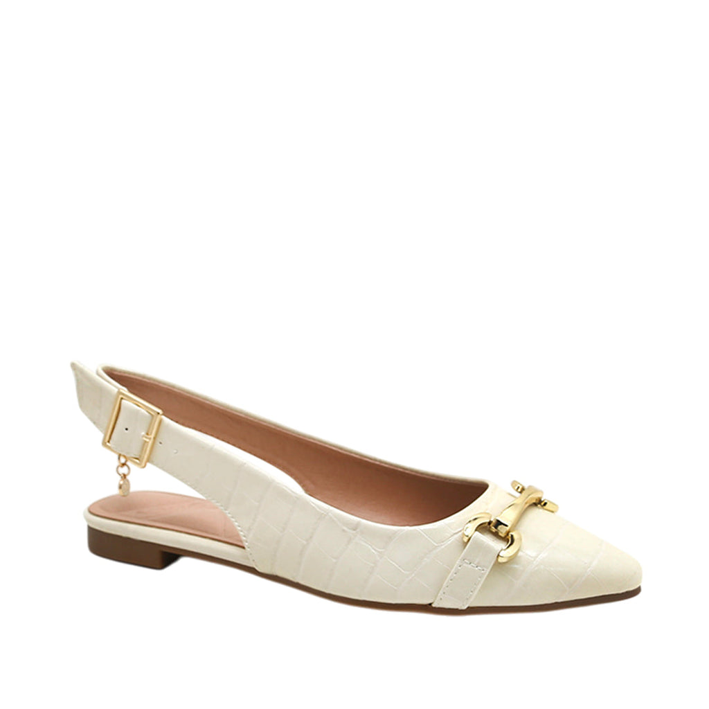 Ballerinas Clarissa para mujer color hueso