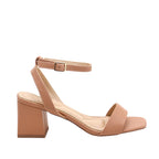 Sandalias de tacón Silvanna para mujer color nude