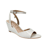 Sandalias de cuña Fiona para mujer color hueso