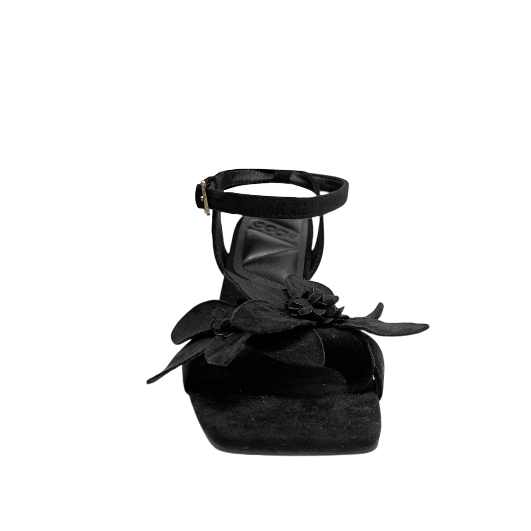 Sandalias de tacón Fiore para mujer color negro