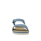 Sandalias flats Evalina para mujer color azul