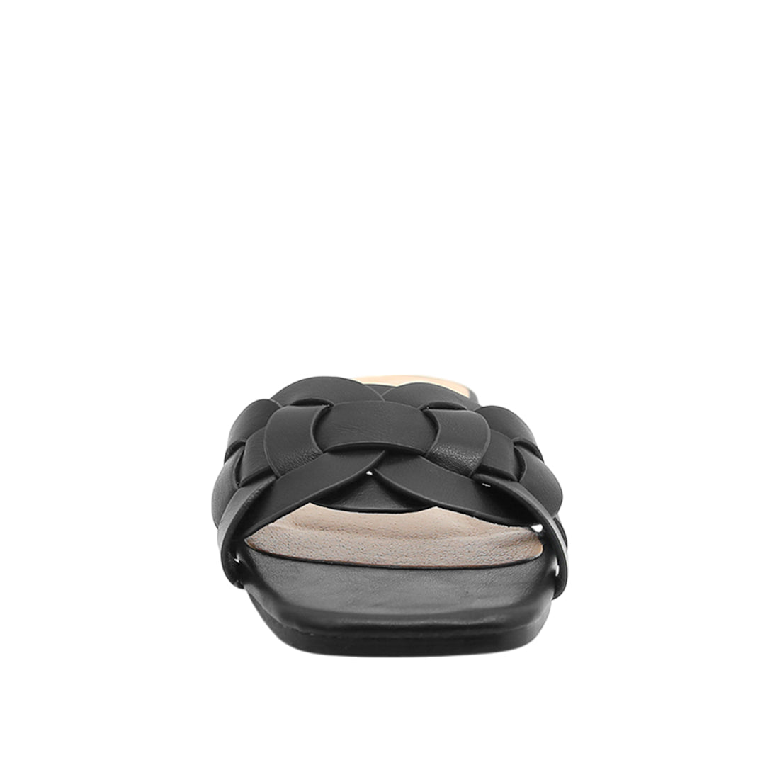 Sandalias slip on Elira para mujer color negro