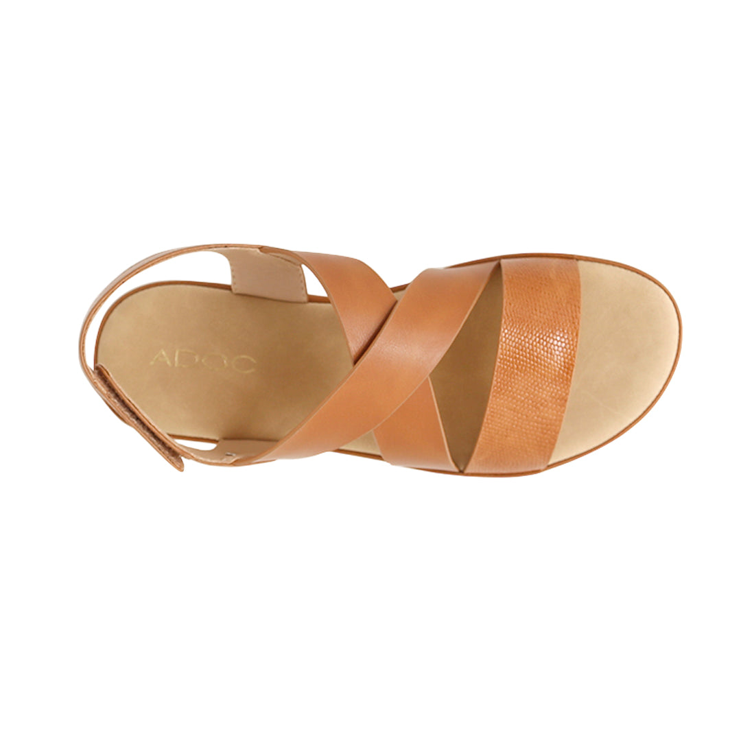 Sandalias de plataforma Elis para mujer color tan
