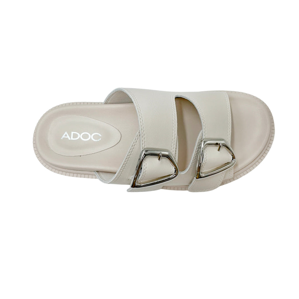 Sandalias slip on Elliana para mujer color hueso