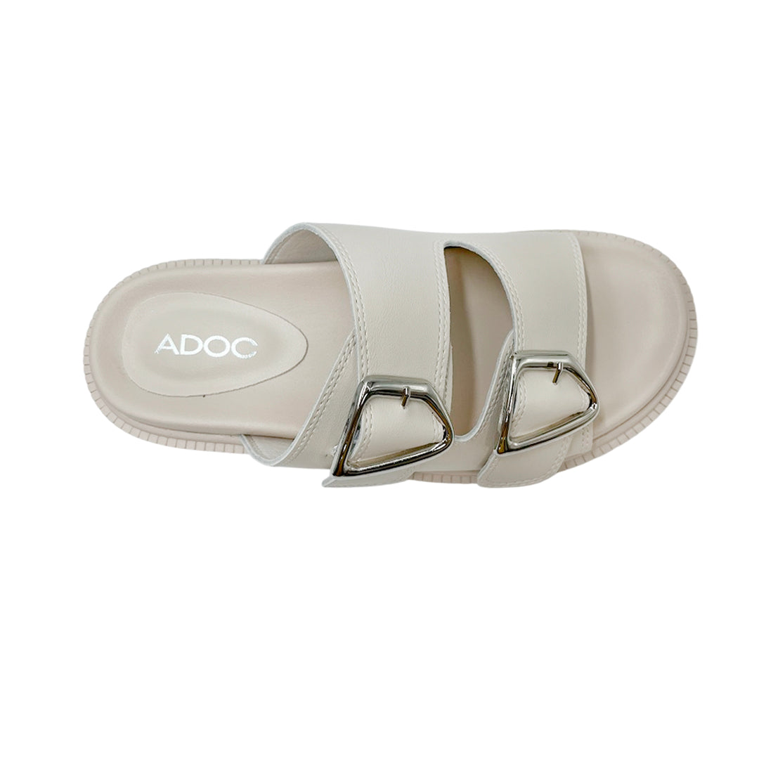 Sandalias slip on Elliana para mujer color hueso