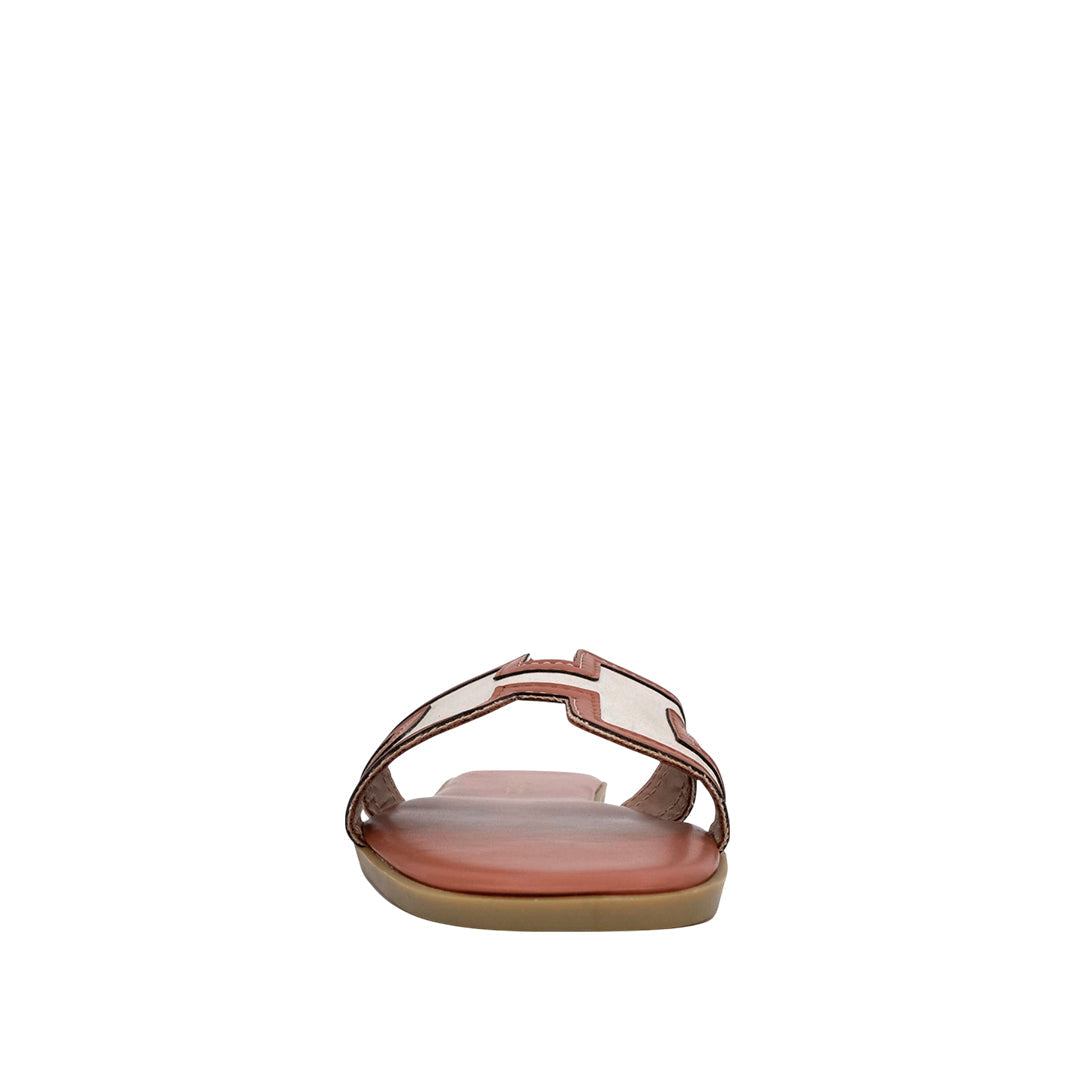 Sandalias flats Adria anaranjado