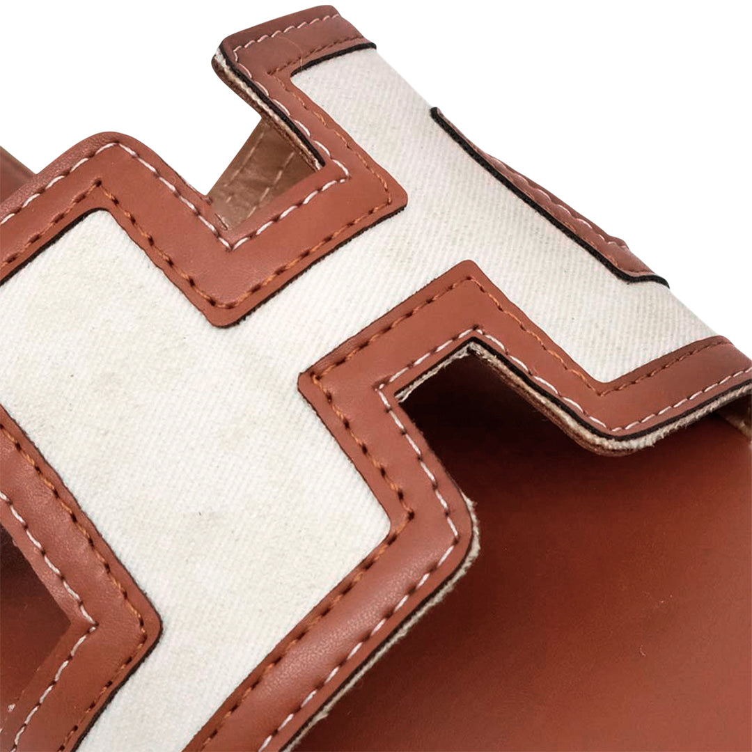 Sandalias flats Adria anaranjado