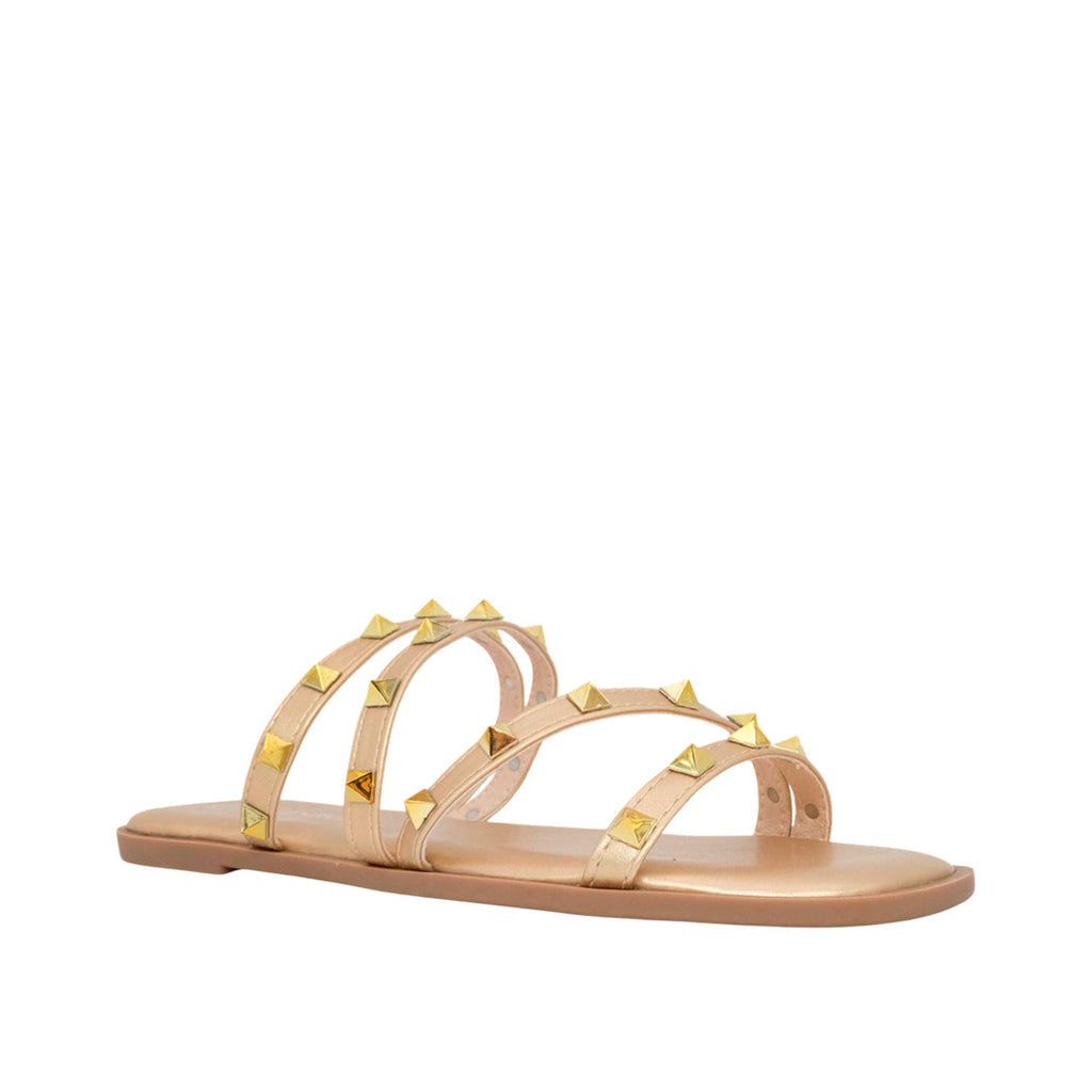 Sandalias flats Bianca dorado