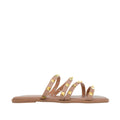 Sandalias flats Bianca nude