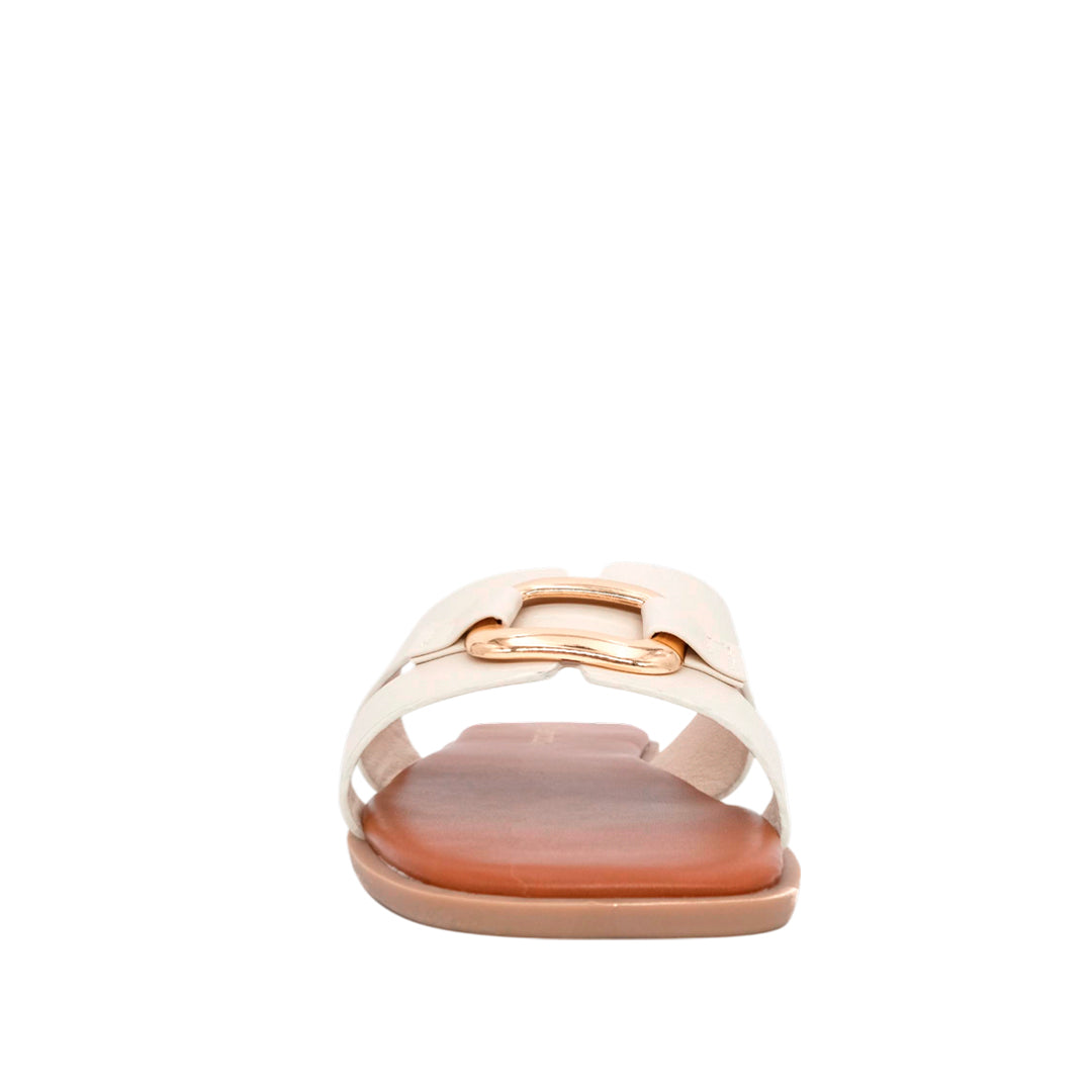 Sandalias flats Mia hueso