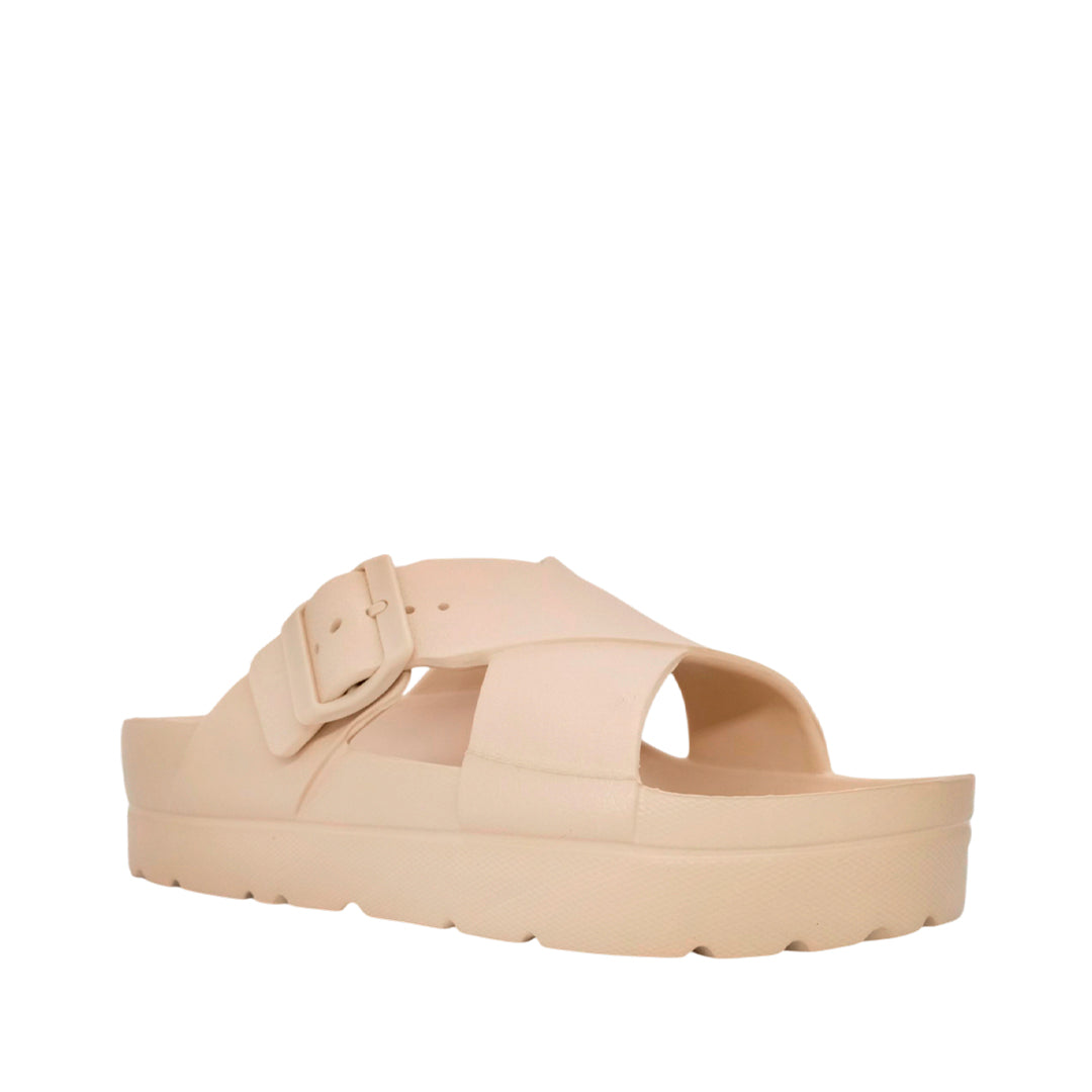 Sandalias flats Milan taupe