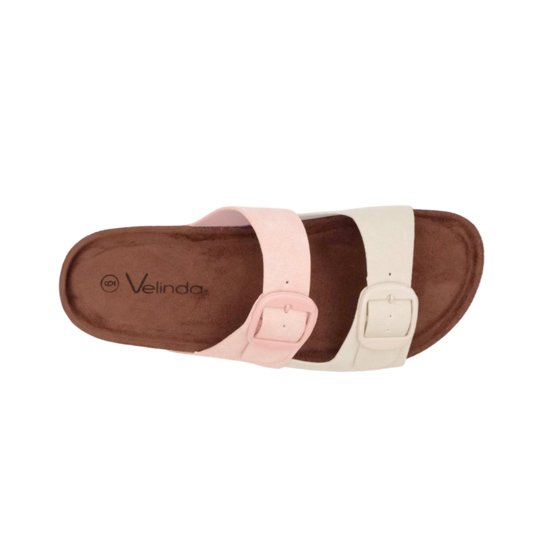 Sandalias flats Mirka blanco